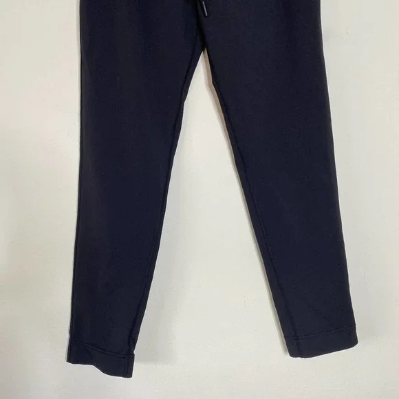 LULULEMON Black Drawstring Slim Fit Athleisure Pants Size 4 - Picture 3 of 7
